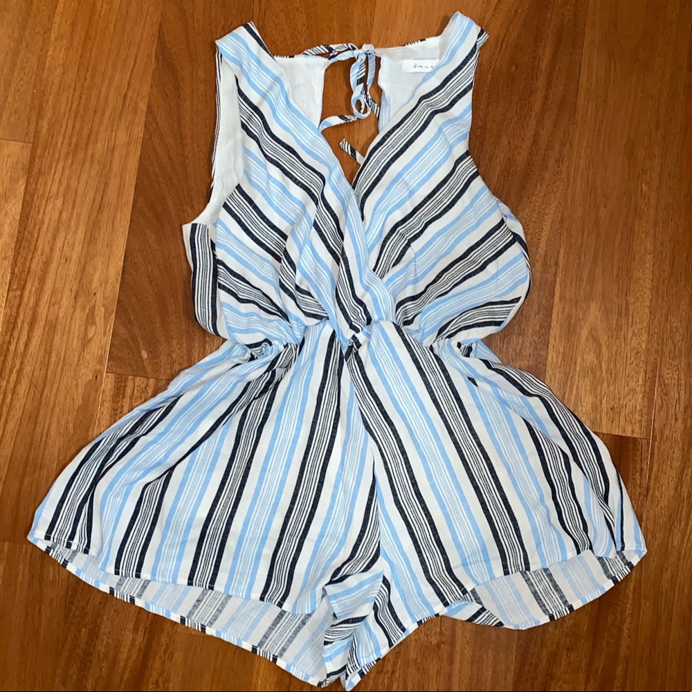 Striped boutique romper